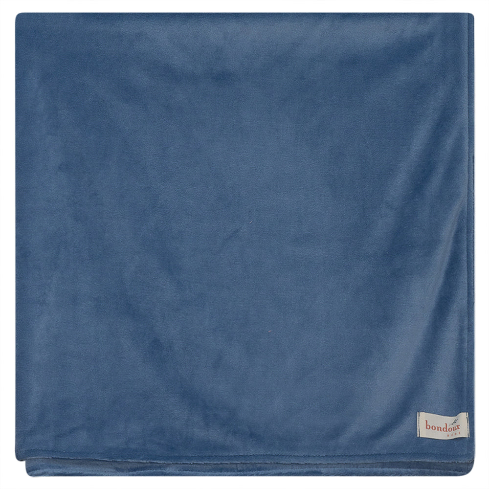 Bondoux 'Little' Embroidery Velour Blanket