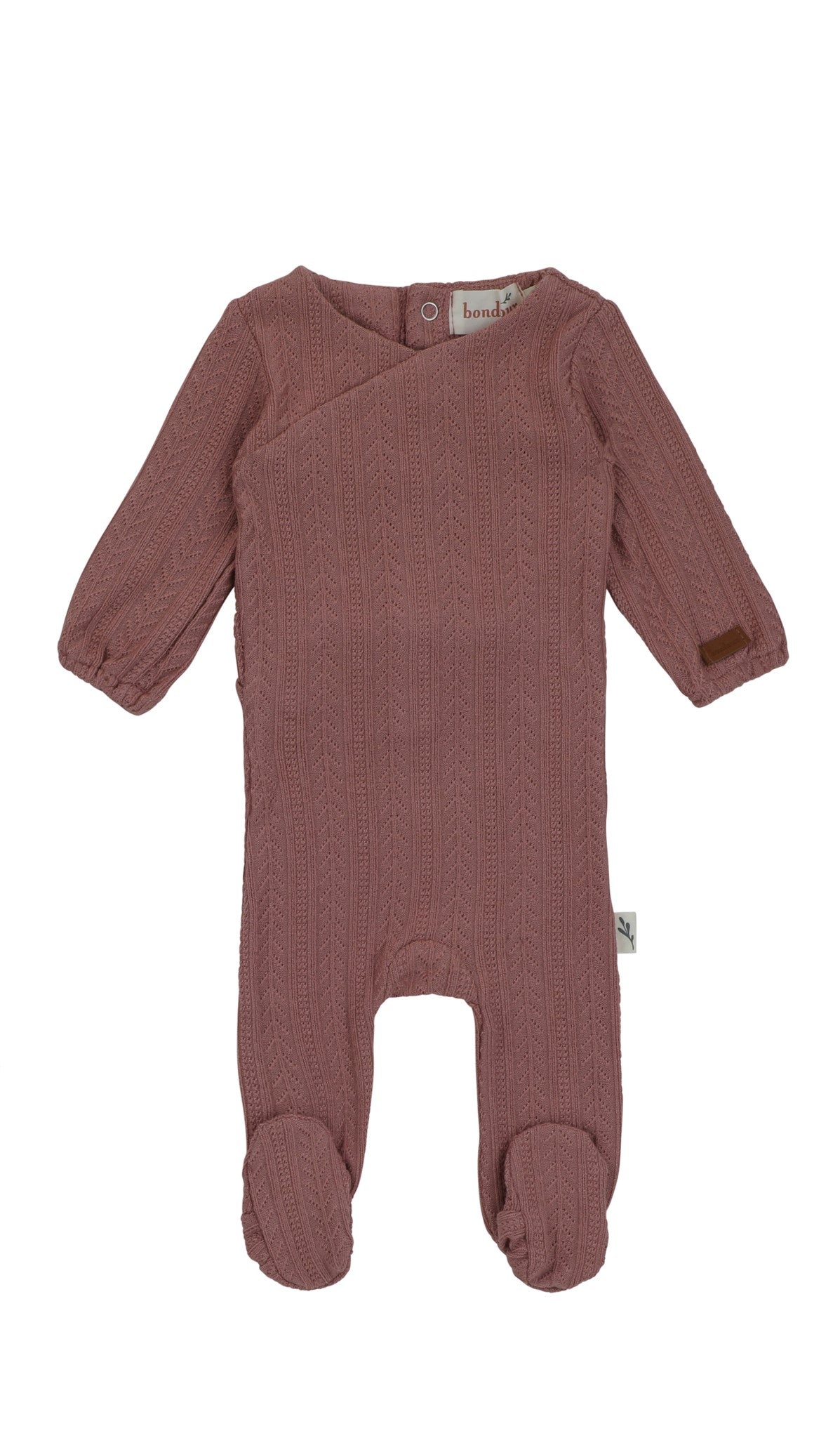 Bondoux Super Soft Cable Knit Footie