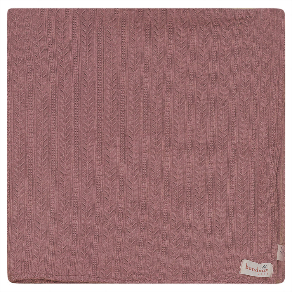 Bondoux Super Soft Cable Knit Blanket