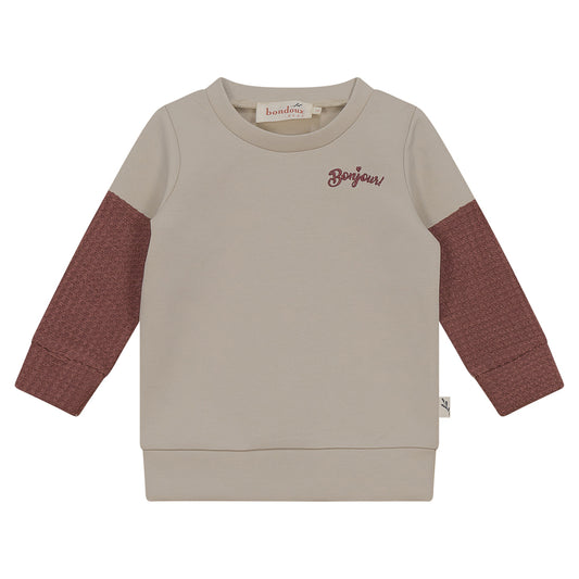 Bondoux 'Bonjour' Embroidery Top