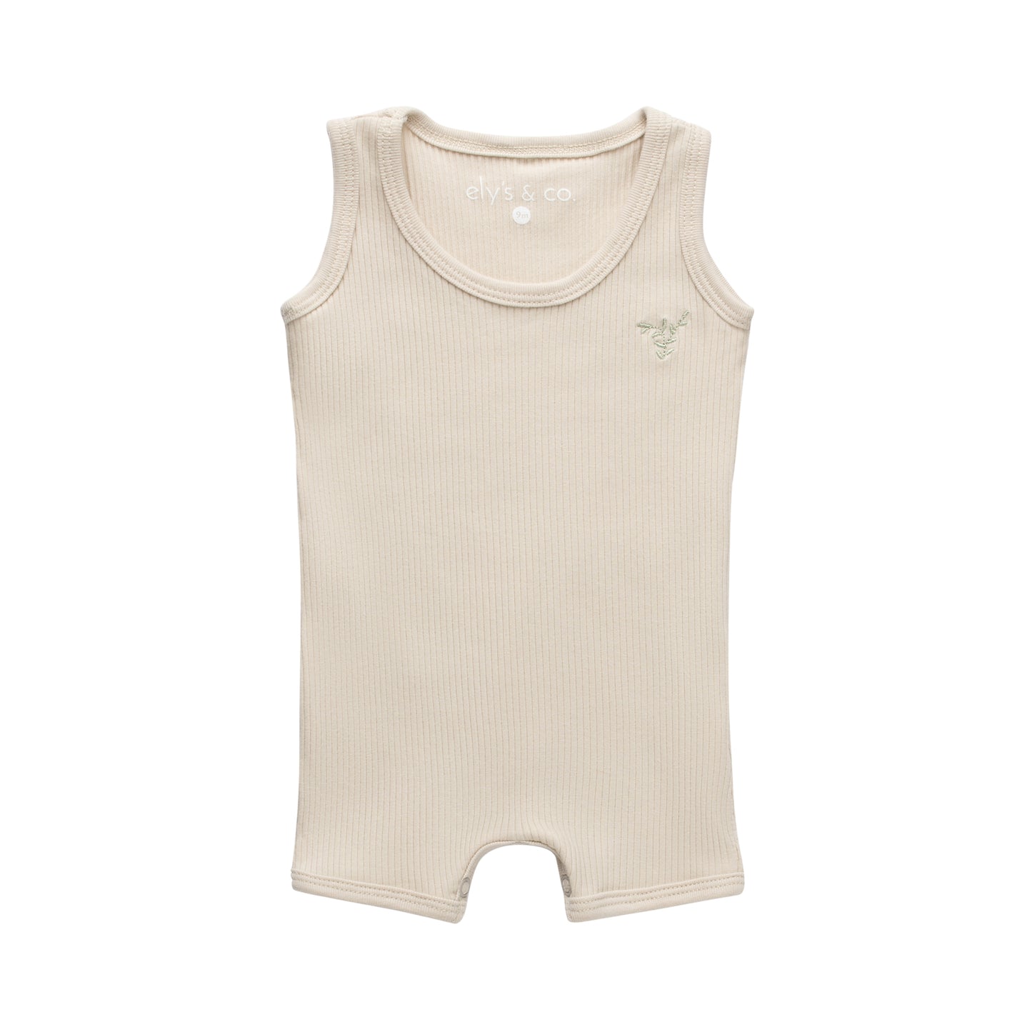 Ely's & Co. Embroidered Ginko Romper