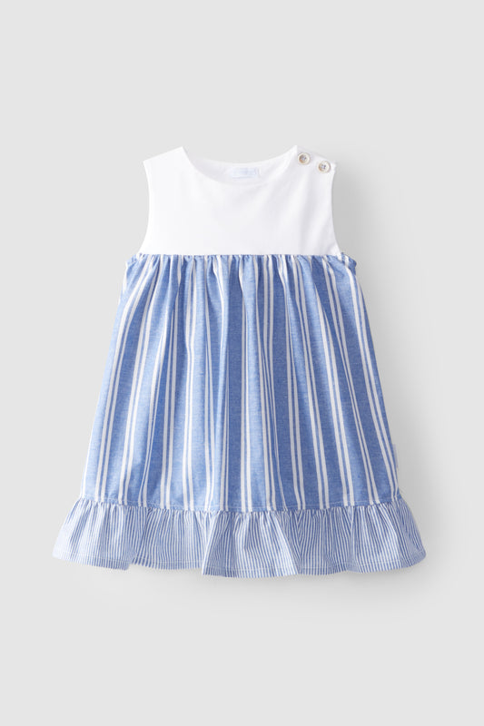 Laranjinha Striped Ruffle Jumper