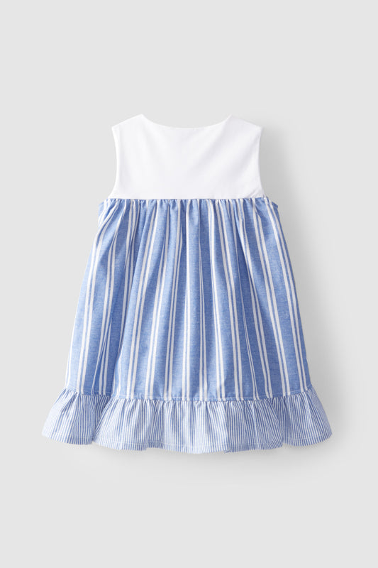 Laranjinha Striped Ruffle Jumper